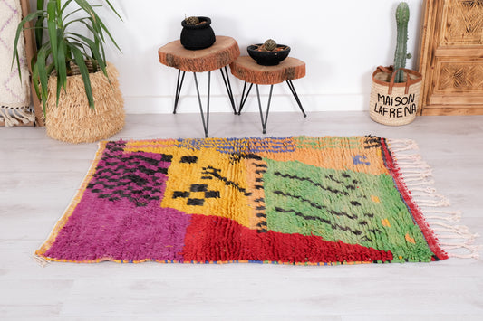 Beni Ourain Rug 4x5 ft – Ref. 1780