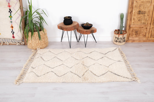 Beni Ourain Rug 3x5 ft – Ref. 1776