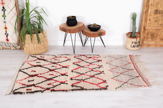 Beni Ourain Rug 3x6 ft – Ref. 1778