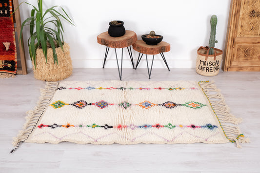 Beni Ourain Rug 4x5 ft – Ref. 1770