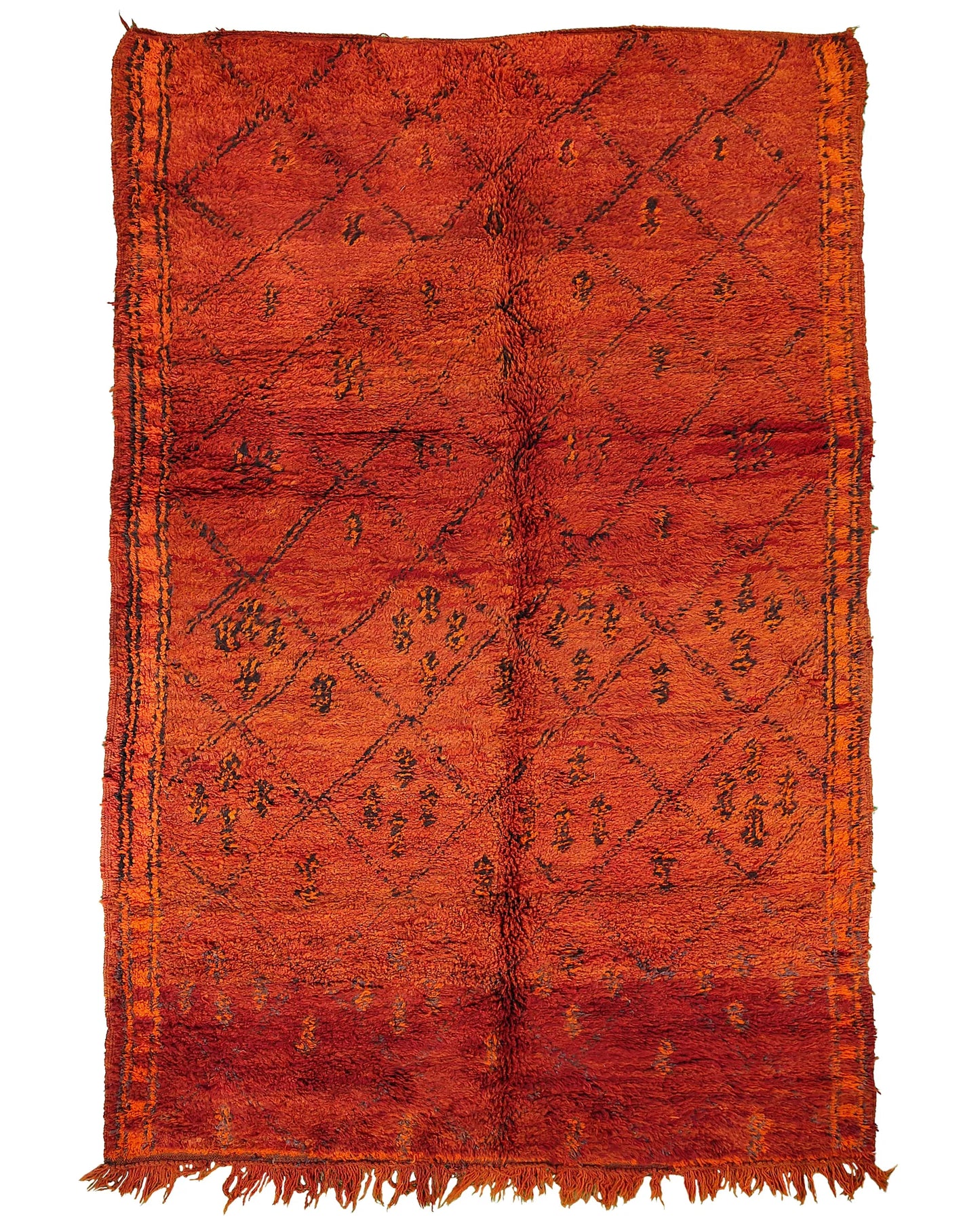 Vintage Moroccan Rug 6'7" x 11'4" – Ref. 4220