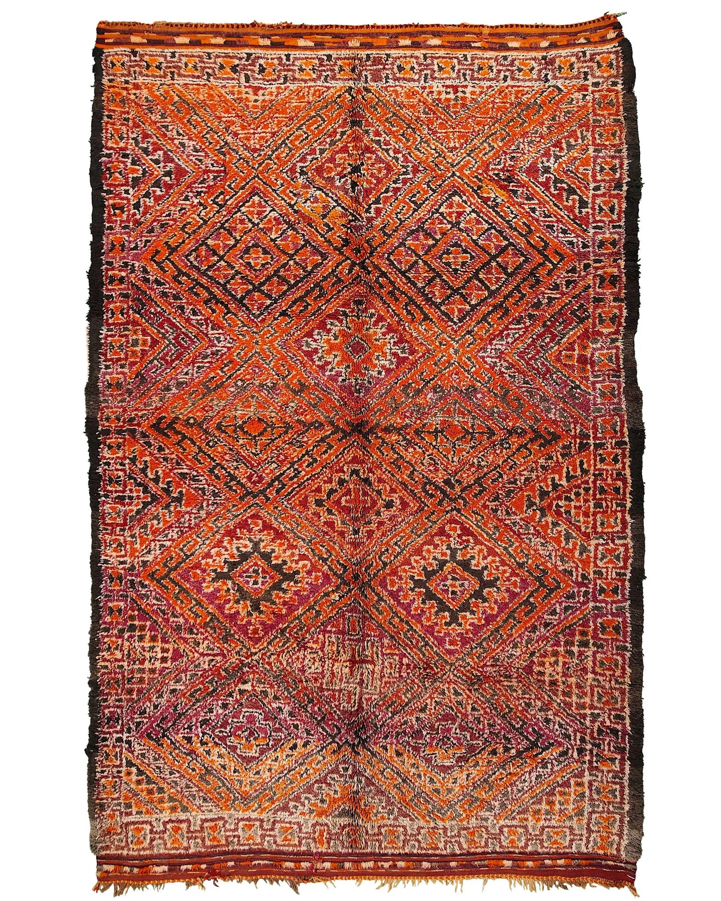 Vintage Moroccan Rug 6'7" x 11'3" – Ref. 4134