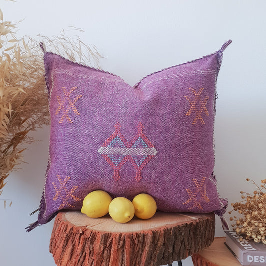 Moroccan Cactus Silk Pillow - Sabra Cushion Cover