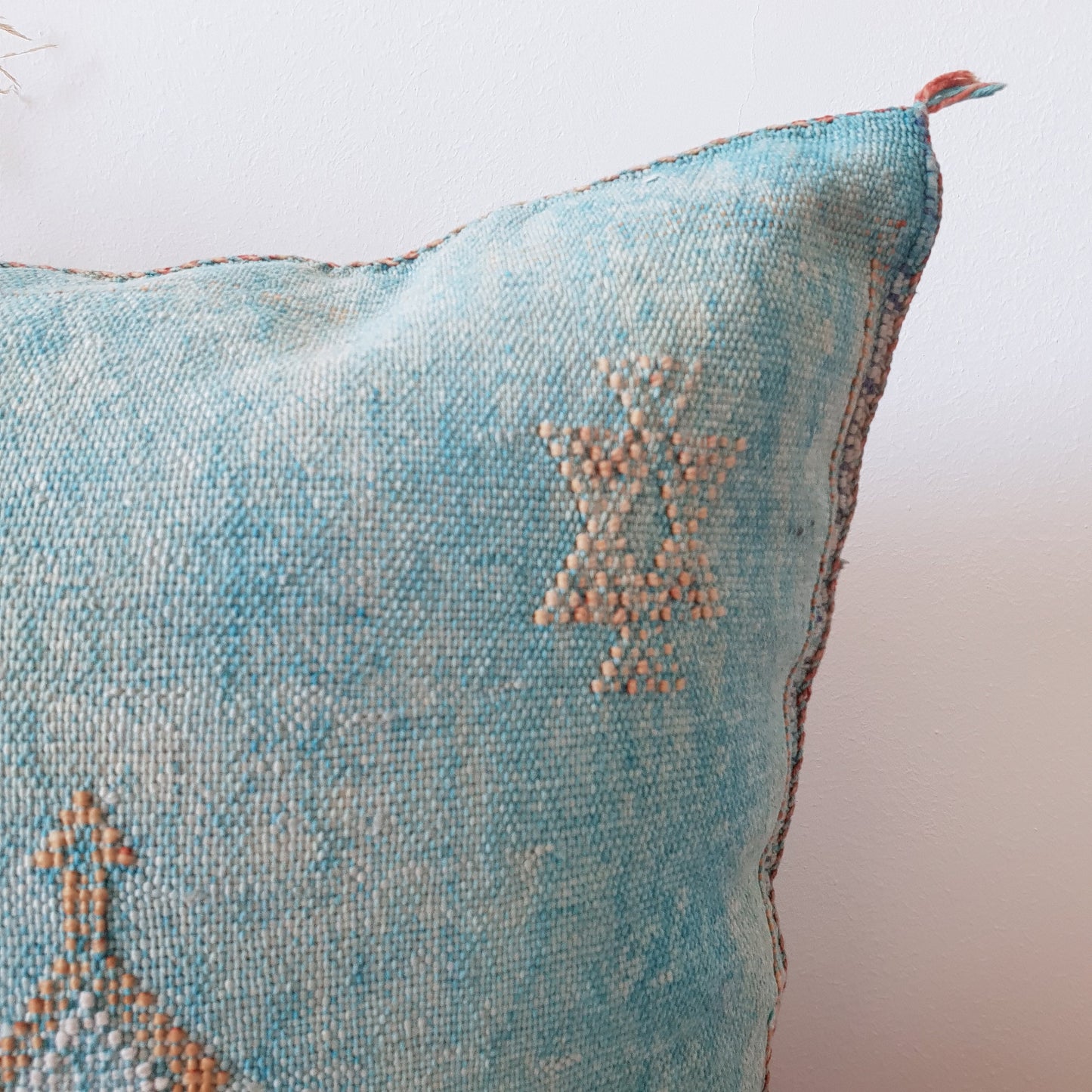 Moroccan Cactus Silk cushion - kilim Pillow