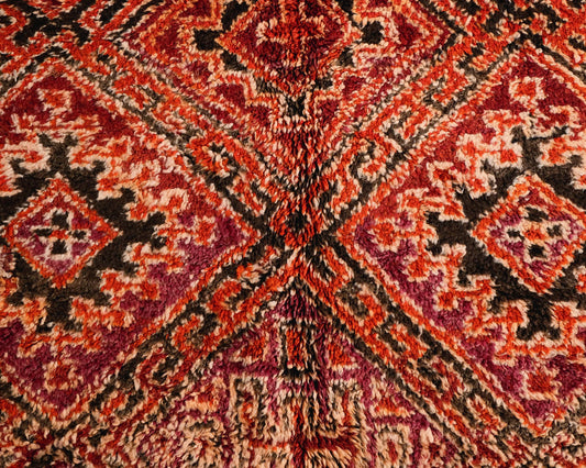 Vintage Moroccan Rug 6'7" x 11'3" – Ref. 4134
