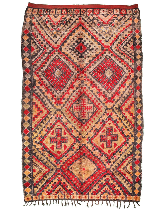 Vintage Moroccan Rug 6'9" x 13'7" – Ref. 4130